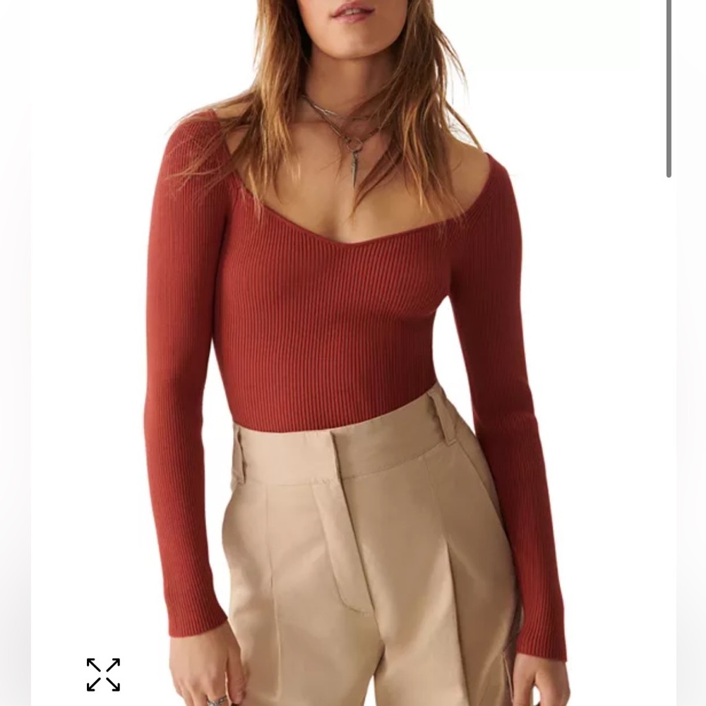 NWT ba&sh Olaf Ribbed Sweater - Picture 4 of 8